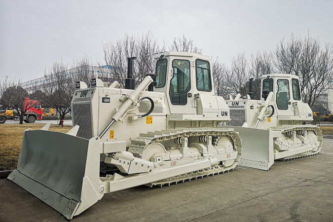 世界有我，山推助力聯(lián)合國維和任務(wù)。